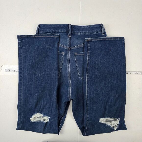 Express Modern Straight Super High Rise Ultra Hyper Jeans womens M 6/8/10 4061 - Picture 3 of 13